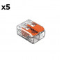 Anschlussklemme HBF S221 2 Eingänge 0,14 bis 4 mm² Anschlussklemme HBF S221 2 Eingänge 0,14 bis 4 mm²