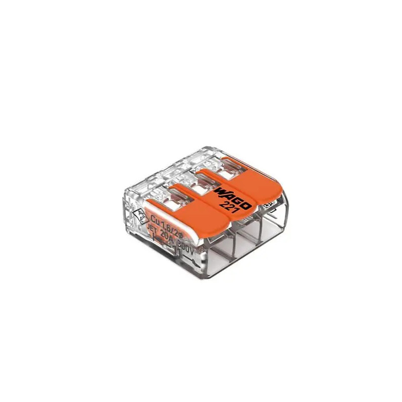 WAGO Klemme S221 - 0,14 bis 4 mm² - 3 Eingänge