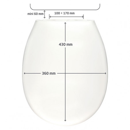 Wirquin Ouranos thermoplastic toilet seat WIRQUIN