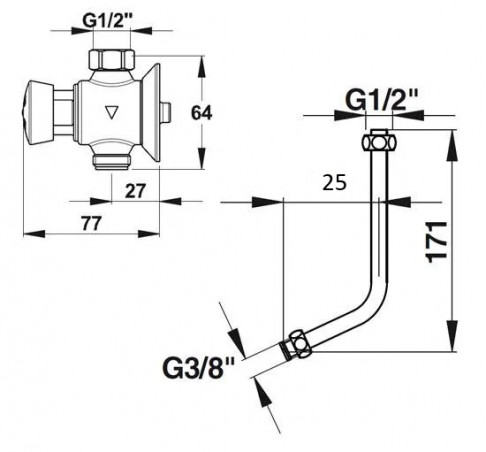 Urinal-Kit PRESTO P12 NEO JACOB DELAFON Coquille 2
