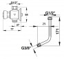 Mechanical timed angle urinal kit P12 NEO, JACOB DELAFON Coquille 2