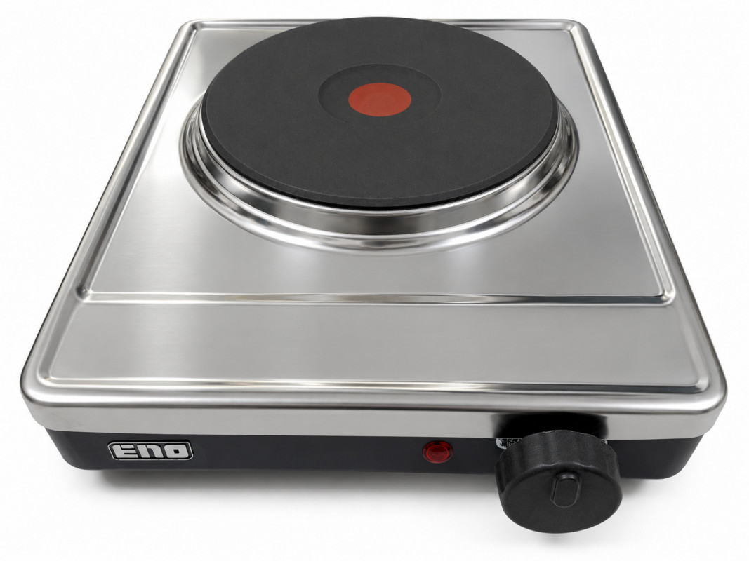 Fornello elettrico Eno 1 fuoco inox 1500W da incasso