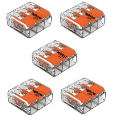 MORSETTO WAGO S221 - 0,14 A 4 MM2 - 3 INGRESSI HBF 122031