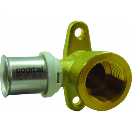 Bocht opbouw messing multicouche CODITAL 15x21x16mm type TH