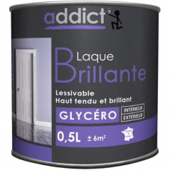 MULTISUPPORT LAK 0,5 LITER GLANZEND ZWART - ADDICT - ADD111357 ADDICT' PEINTURE 146977