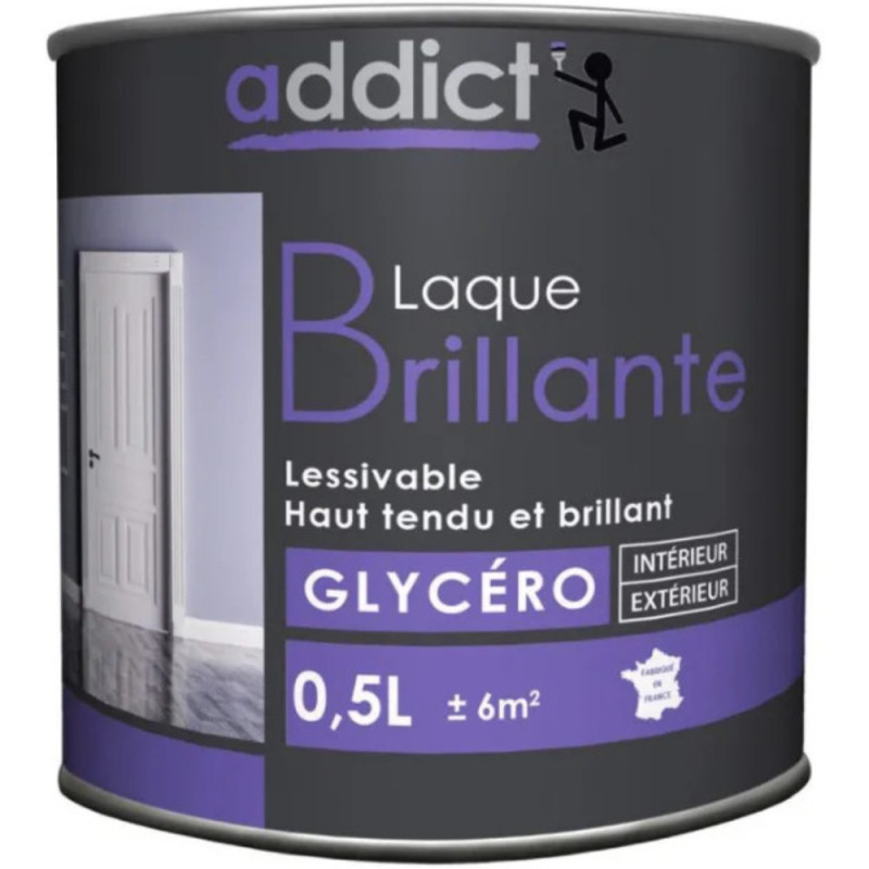 LACCA MULTISUPPORTO 0,5 LITRI NERO LUCIDO - ADDICT - ADD111357