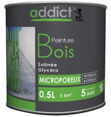 IVORY WOOD PAINT RAL 9001 0.5 LITER - ADDICT - ADD111309 Addict' Peinture 147413