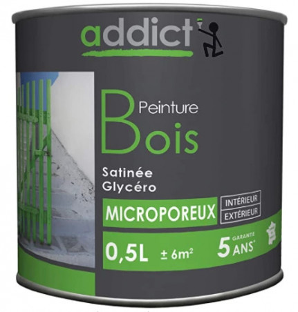IVORY WOOD PAINT RAL 9001 0.5 LITER - ADDICT - ADD111309 Addict' Peinture 147413