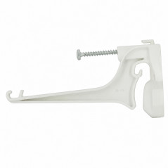 Crochet canalón PVC blanco NICOLL LG28B INVISI28B