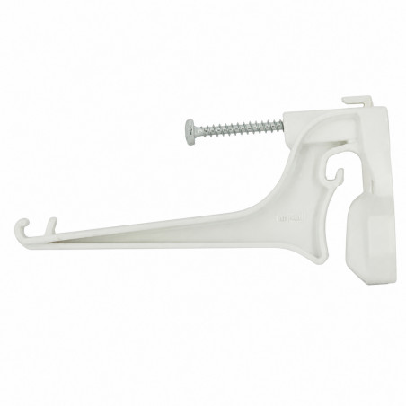 Crochet canalón PVC blanco NICOLL LG28B INVISI28B
