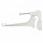 Onzichtbare witte PVC gootbeugel NICOLL LG28B design Onzichtbare witte PVC gootbeugel NICOLL LG28B design