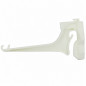 Crochet canalón PVC blanco NICOLL LG28B diseño invisible Crochet canalón PVC blanco NICOLL LG28B diseño invisible