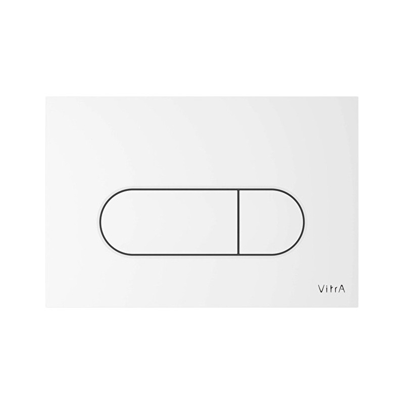 Placca di comando Vitra Root Round bianco brillante incassabile 3/6L Placca di comando Vitra Root Round bianco brillante incassabile 3/6L