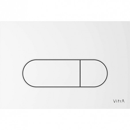 Betätigungsplatte Vitra Root Round glänzend weiß 3/6L