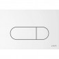 Plaque de commande Vitra Root Round blanc brillant encastrable 3/6L Plaque de commande Vitra Root Round blanc brillant encastrable 3/6L