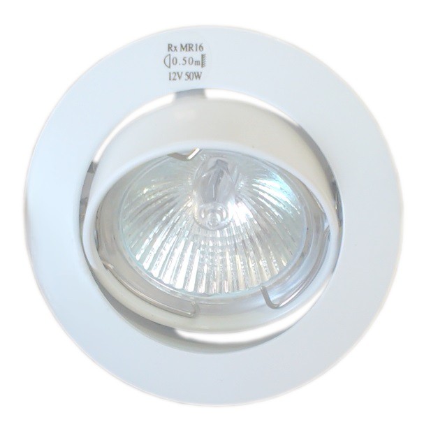Alurorient Recessed Spotlight only - D.50 White GX5,3 50W