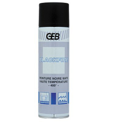 Blackfire : black paint, high temperature aerosol 650/500 ml