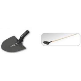 Gooseneck round shovel 27 cm - KSTools - Référence fabricant : 144.0821