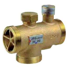 Válvula mezcladora termostática de bronce en forma de L. Conexión de 1"1/4 2" cuerpo 36 a 53°. - Thermador - Référence fabricant : JRG343348