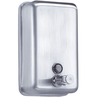 Dispensador de jabón líquido presurizado de acero inoxidable con cerradura