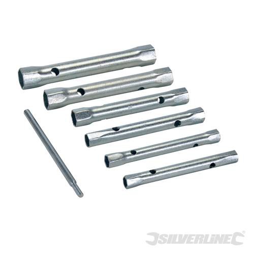 Set of 6 tubular keys from 8 to 19mm