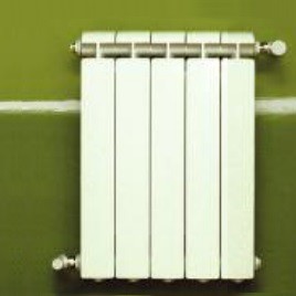 Sistema di riscaldamento centrale a 5 elementi in alluminio fuso, bianco KLASS 600, 660w
