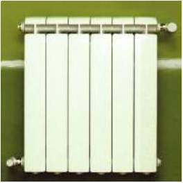 Riscaldamento centrale in alluminio fuso 6 elementi bianco KLASS 600, 792w - Global - Référence fabricant : 6xKLASS600B