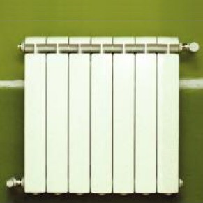 Sistema di riscaldamento centrale a 7 elementi in alluminio fuso, bianco KLASS 600, 924w