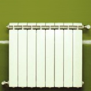 Calefacción central de aluminio fundido 8 elementos blanco KLASS 600, 1056w