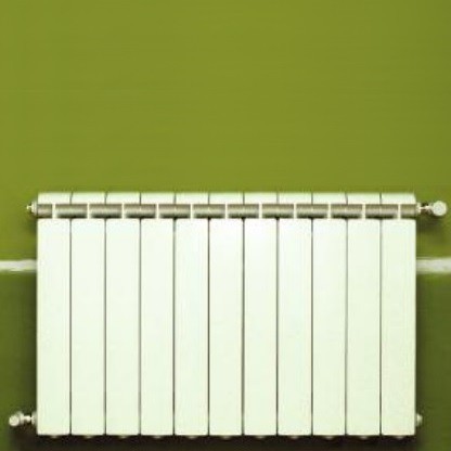 Sistema di riscaldamento centrale a 11 elementi in alluminio fuso, bianco KLASS 350, 935w