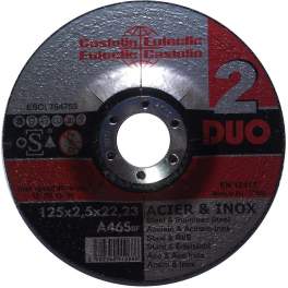 Metal disc d.125 - Castolin - Référence fabricant : 125DUO2550