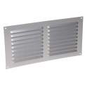 Aluminio anodizado gris con mosquitera: horizontal rectangular 15X30