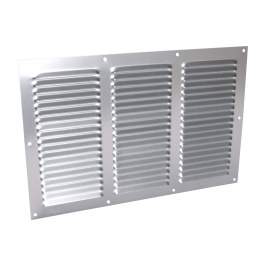 Grey anodized aluminium with screen : horizontal rectangular 20X30 - NICOLL - Référence fabricant : 1LM2030G