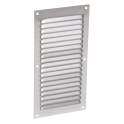 Aluminio anodizado gris con mosquitera: vertical rectangular 20X10
