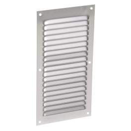 Aluminio anodizado gris con mosquitera: vertical rectangular 20X10 - NICOLL - Référence fabricant : 1LM2010G
