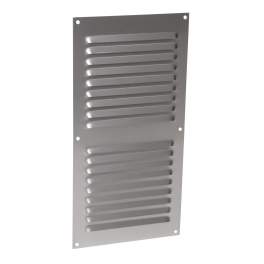 Aluminio anodizado gris con mosquitera: vertical rectangular 30X15 - NICOLL - Référence fabricant : 1LM3015G
