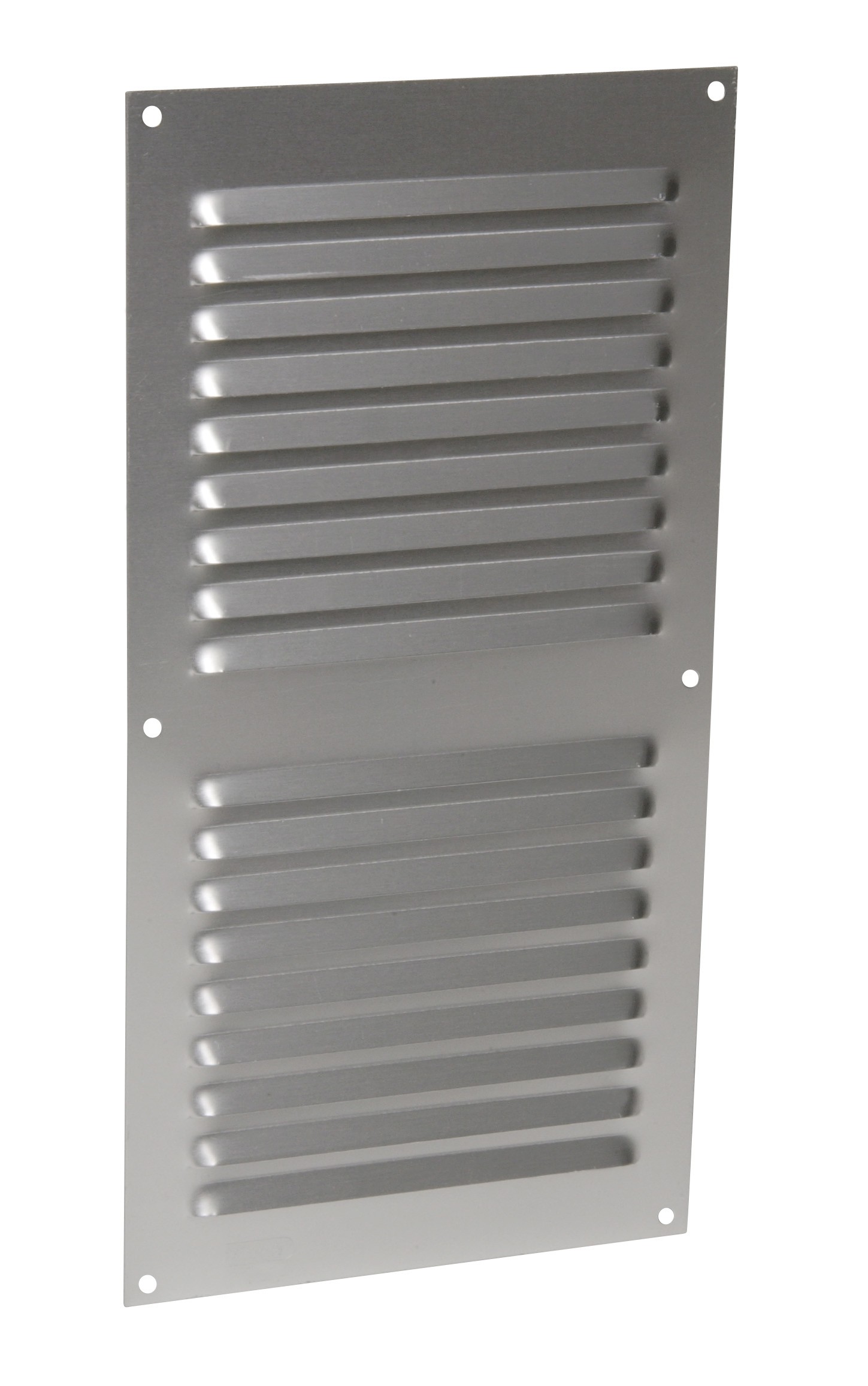 Aluminio anodizado gris con mosquitera: vertical rectangular 30X15