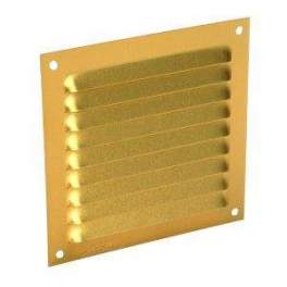 Gold anodized aluminium without screen : square 10x10 - NICOLL - Référence fabricant : 1L1010D