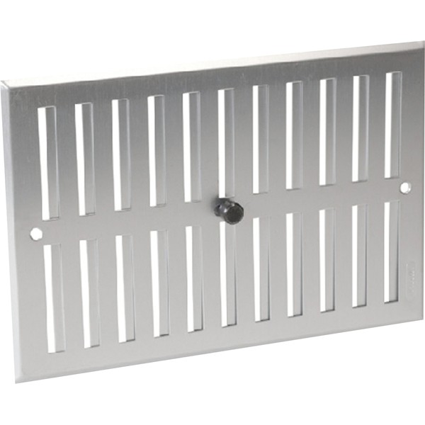 Aluminio anodizado gris con cierre: rectangular 17x25
