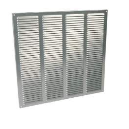 Grey anodised aluminium large model without mosquito net : square 49x49 - NICOLL - Référence fabricant : LM4949G