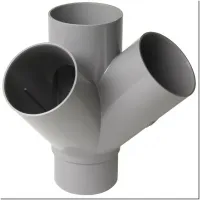 Croix d'angle PVC 45° Mâle/Femelle