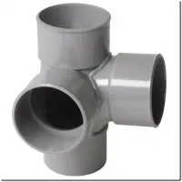 Croix d'angle PVC 87° 30 Mâle/Femelle