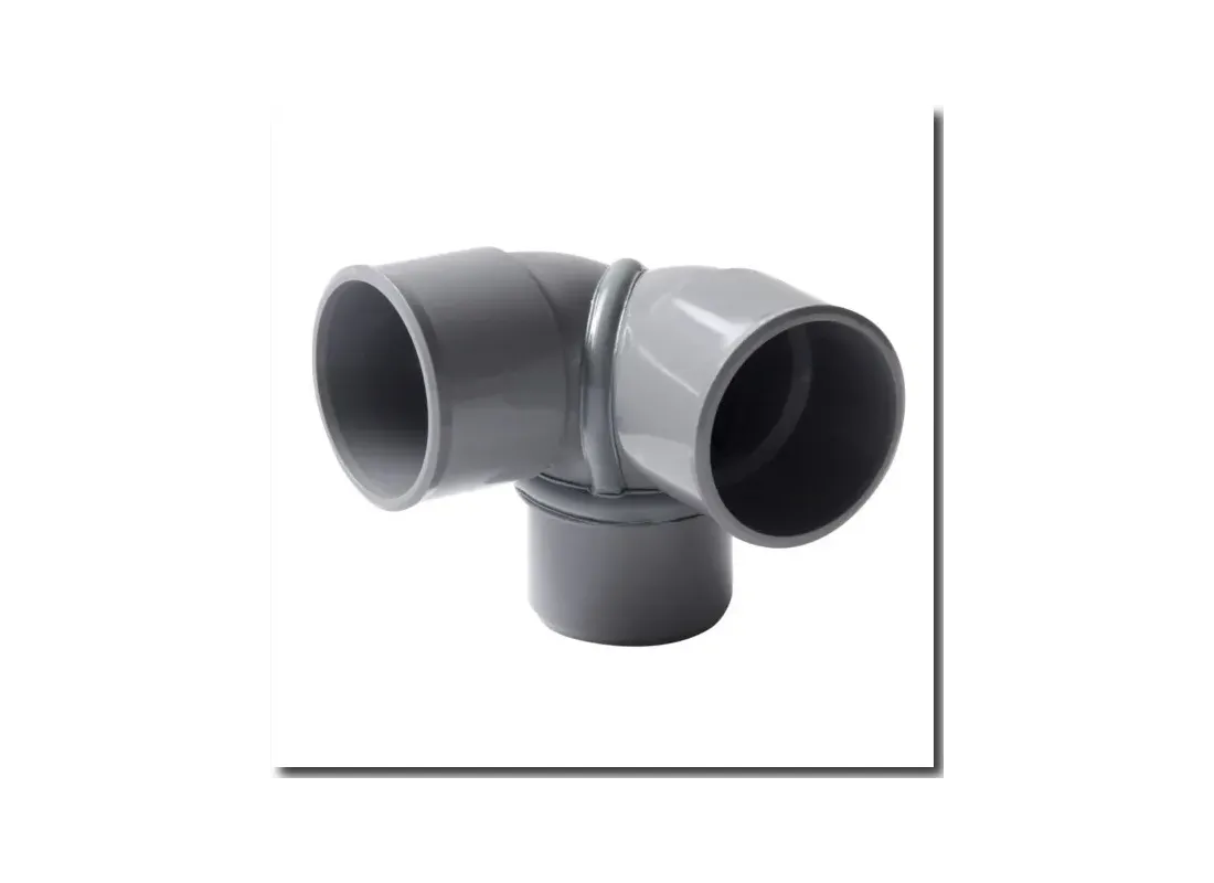 MF dubbele pvc hoekbocht
