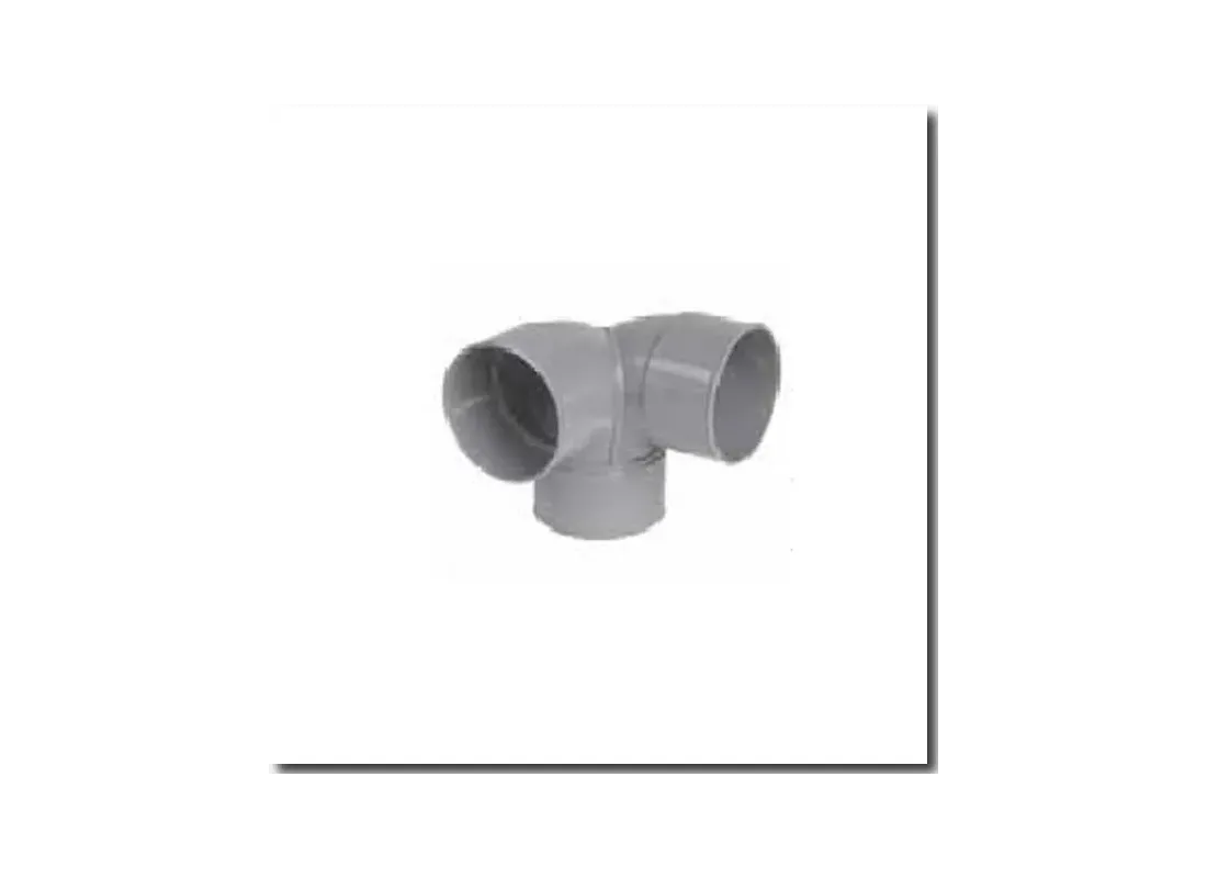 Coude pvc double d'angle FF