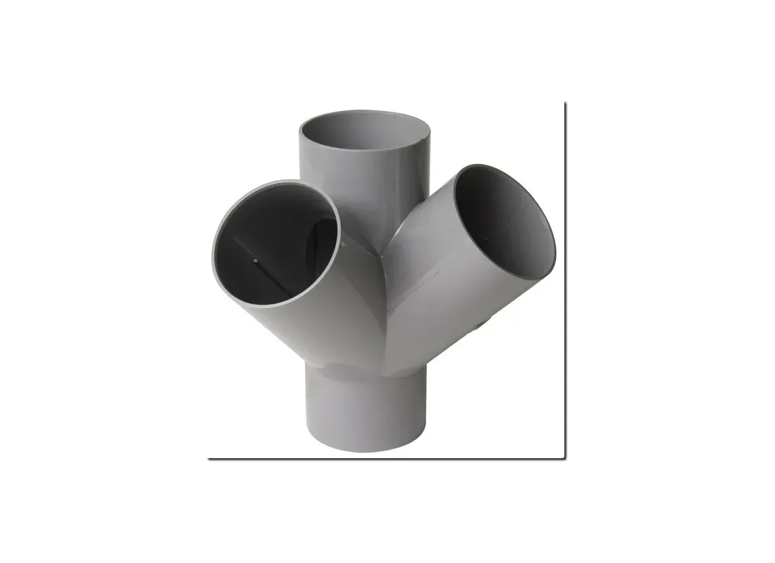 Croix d'angle PVC 45° Femelle/Femelle