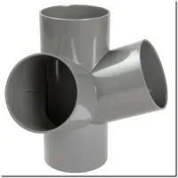 Croix d'angle PVC 67° 30 Femelle/Femelle