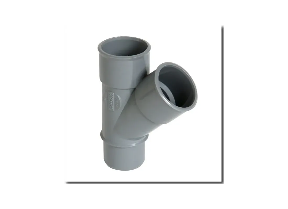 Té PVC 45° réduit MF