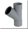 Verlaagd 45° PVC T-stuk FF
