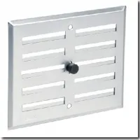 Grey anodised aluminium with closure