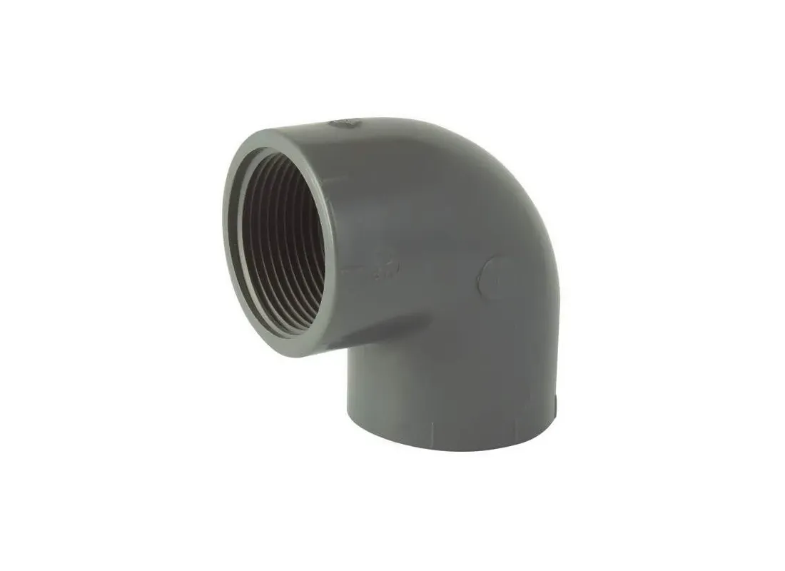 90° vrouwelijke/vrouwelijke PVC-drukbochten